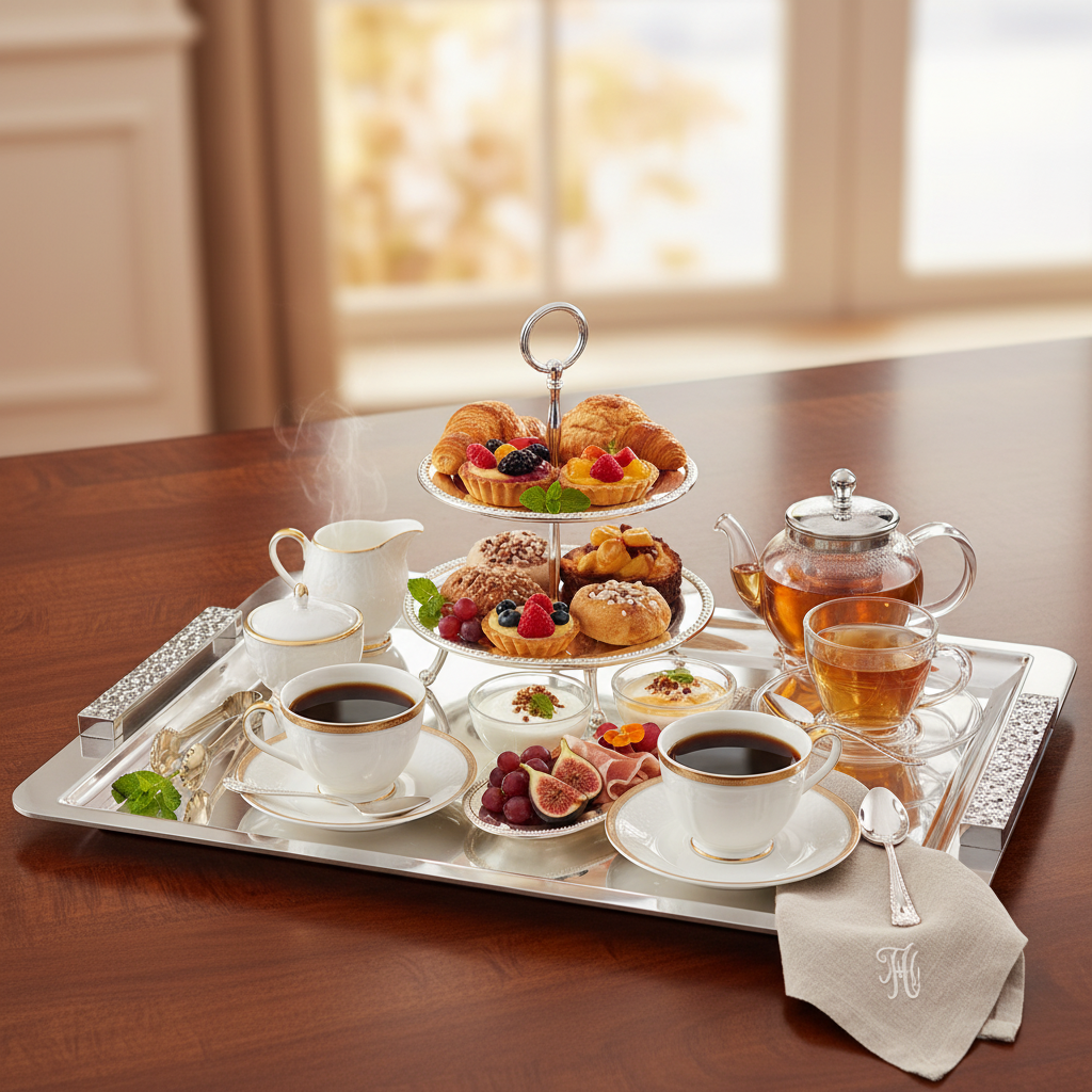 Aura Serving Tray - Decorated