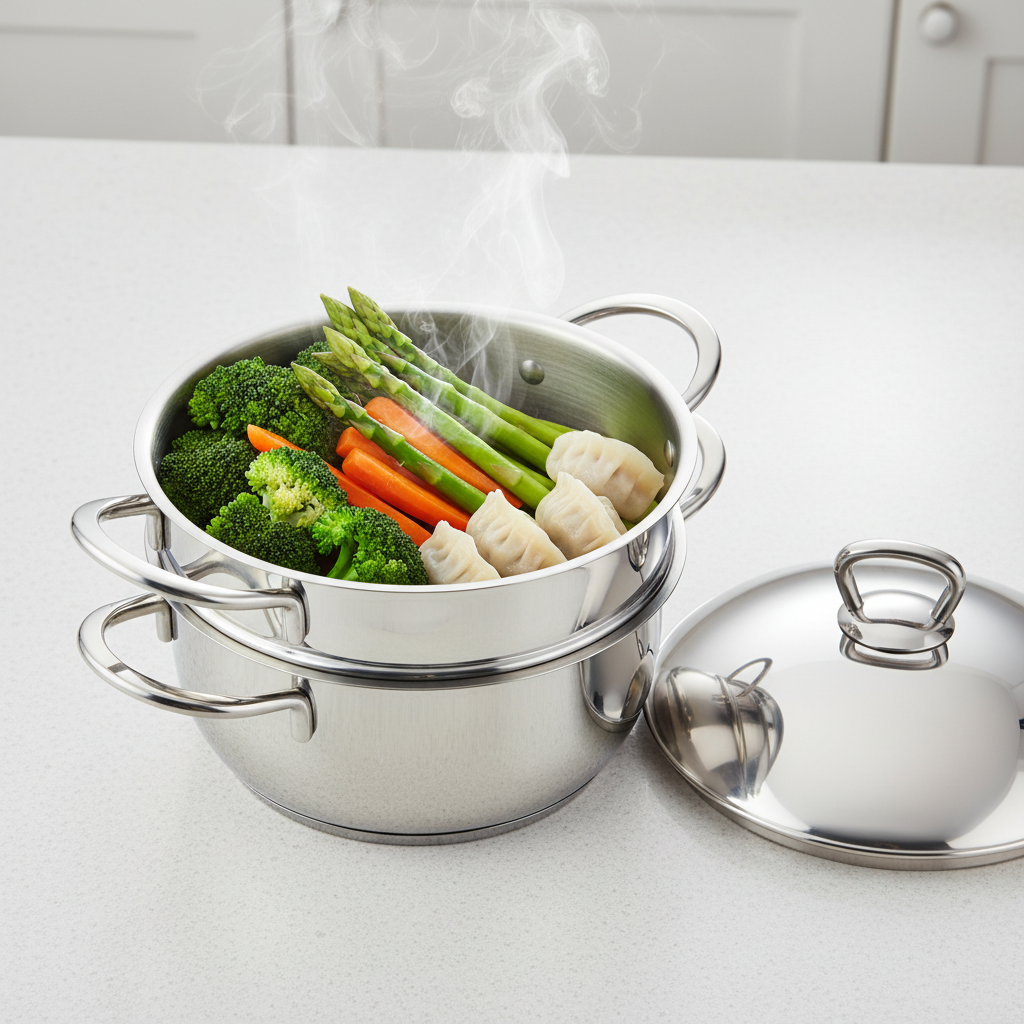 Juno Steam Pot - With Steamed Food