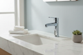 Orca Washbasin Mixer Tap - Light Blue Wall