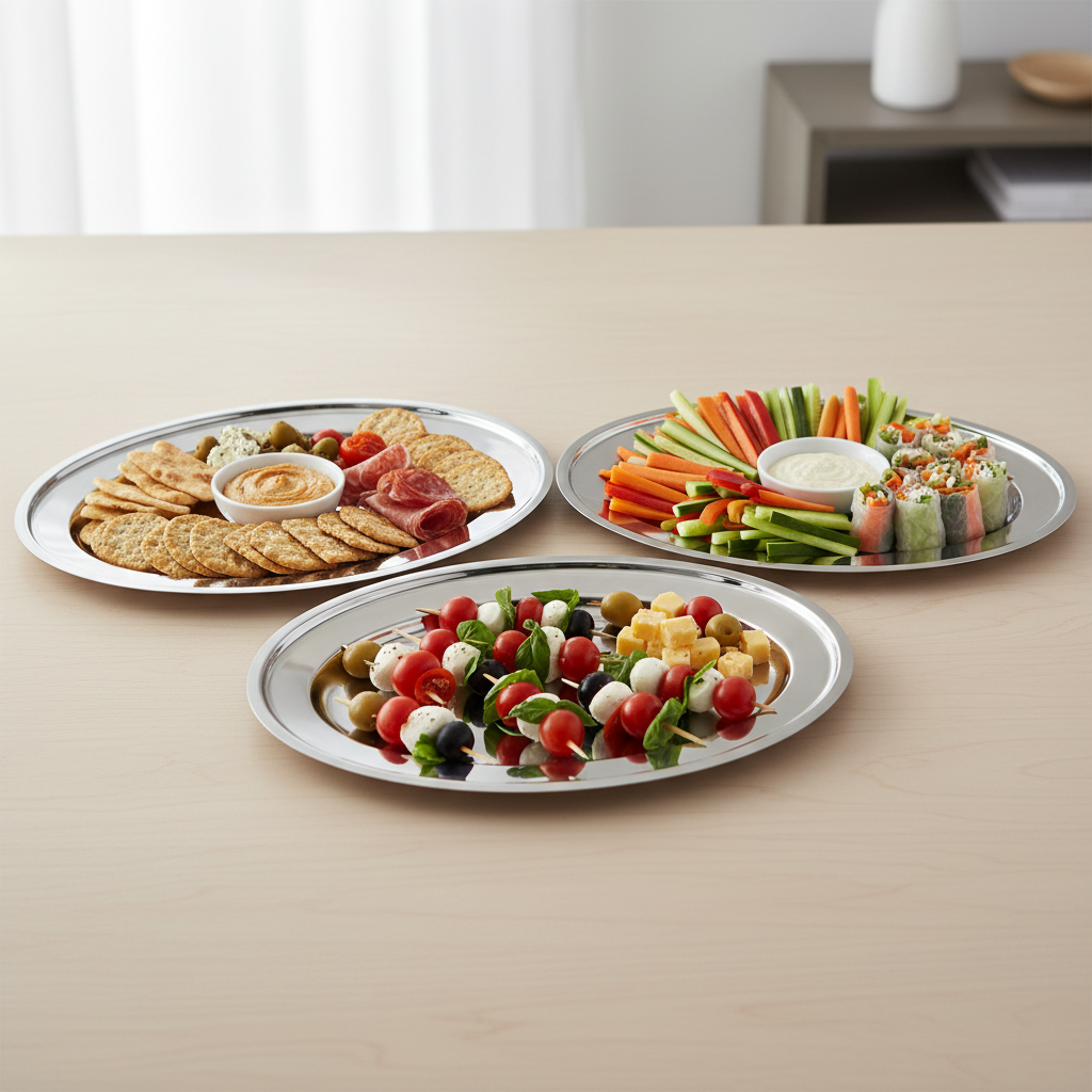 Oval Serving Set - Three Trays