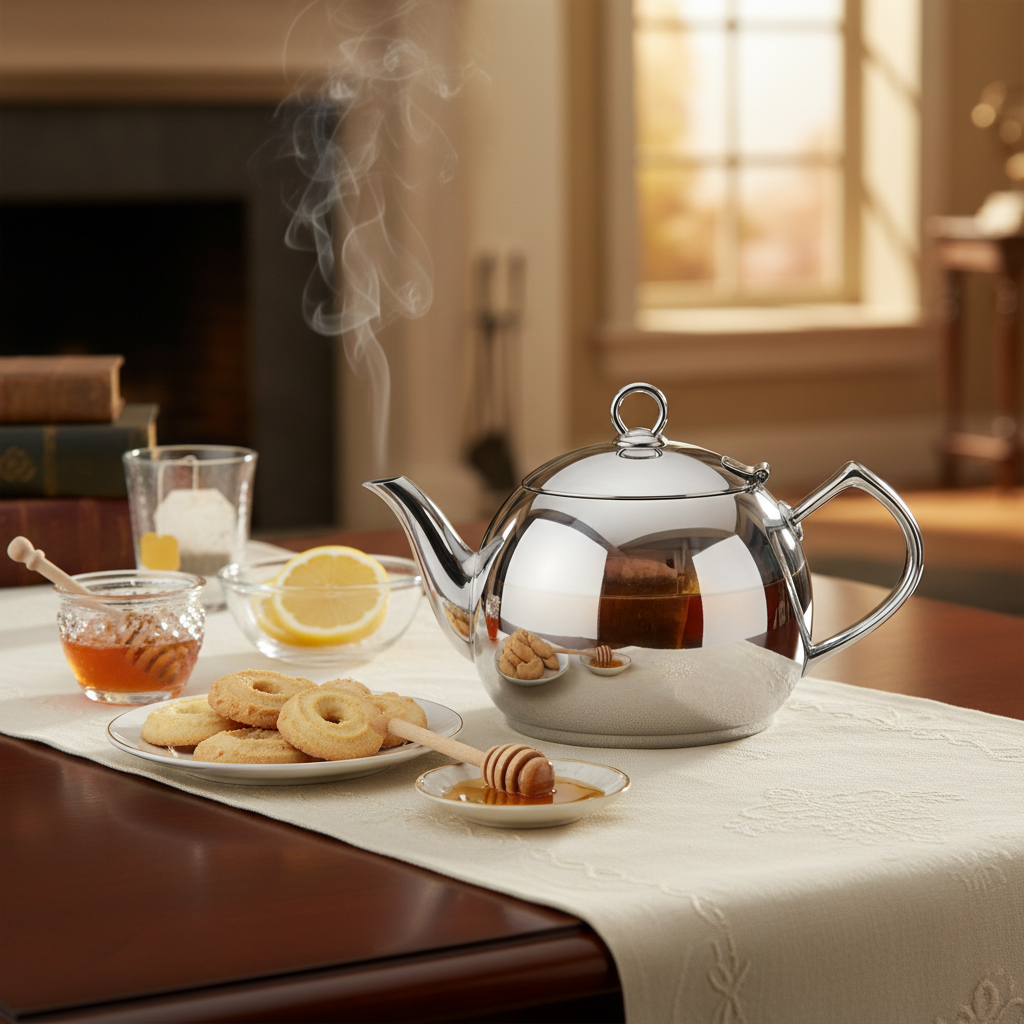 Roma Tea Pot - Decorated