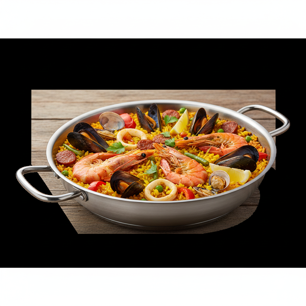 Spanish Paella Pan Decorated